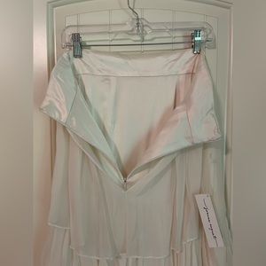 Joanna August Ivory Silk Wedding Skirt